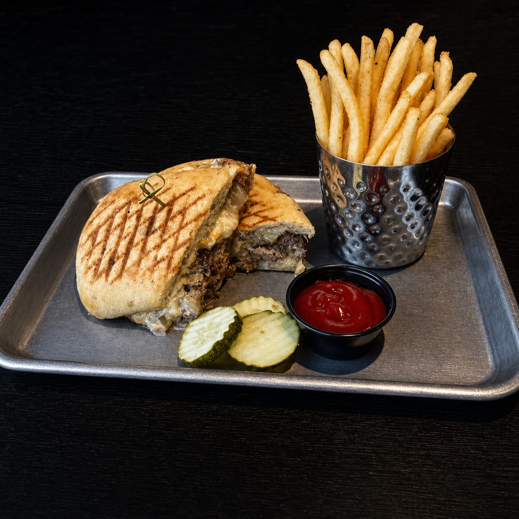 Brisket Grilled Cheese Panini.