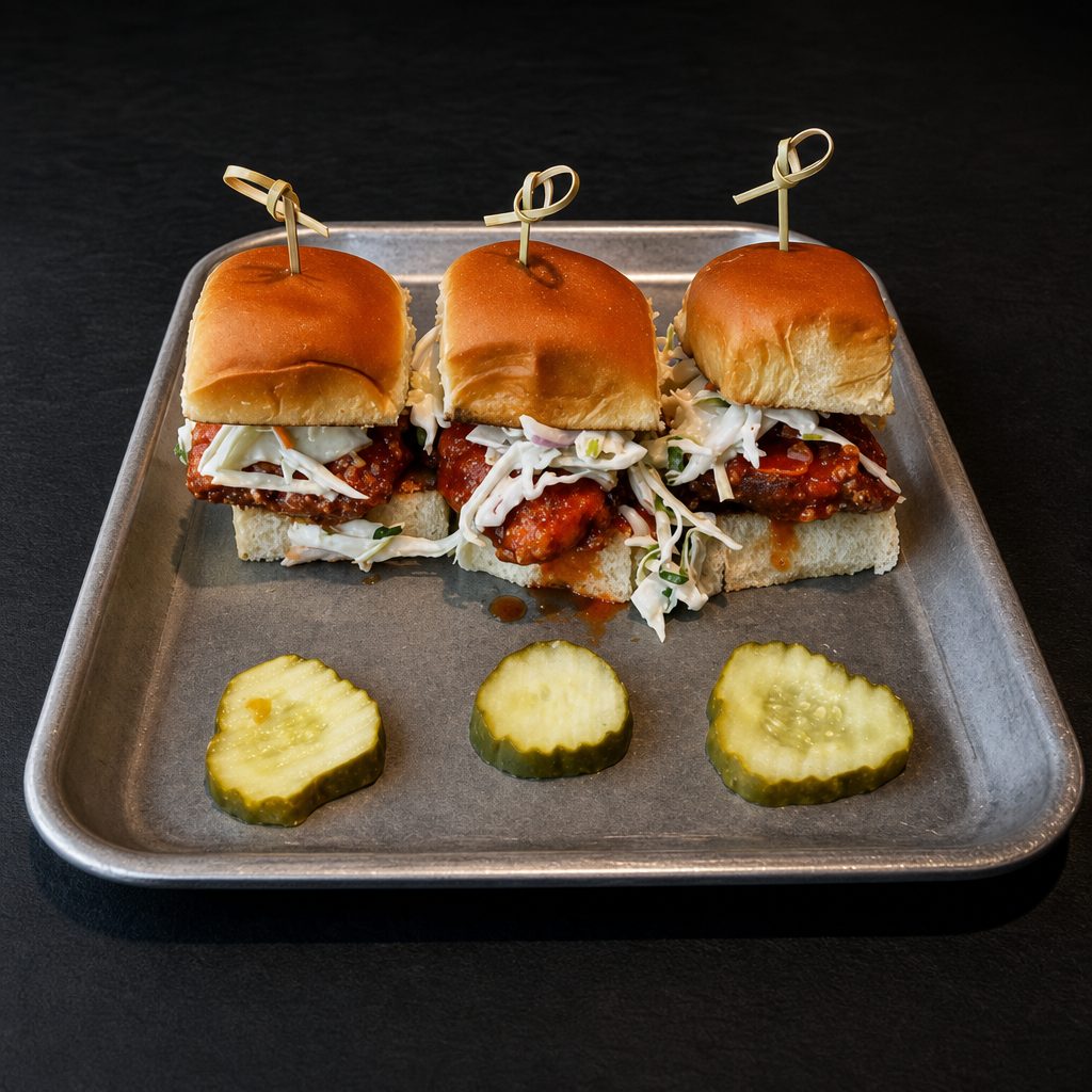 Crispy Chicken Sliders.