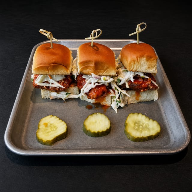 Crispy Chicken Sliders.