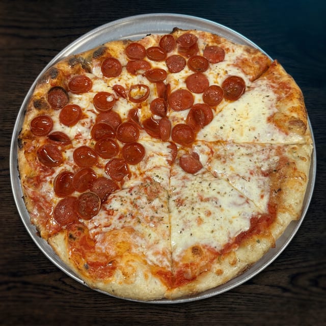 16" Half Cheese Half Pepperoni.